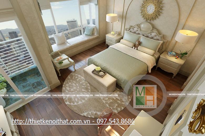 Thiết kế nội thất chung cư tân cổ điển RiverSide Sài Gòn - Nhà Anh Lưu